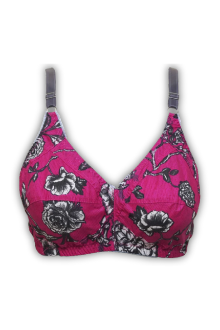 Printed Floral Cotton Bra