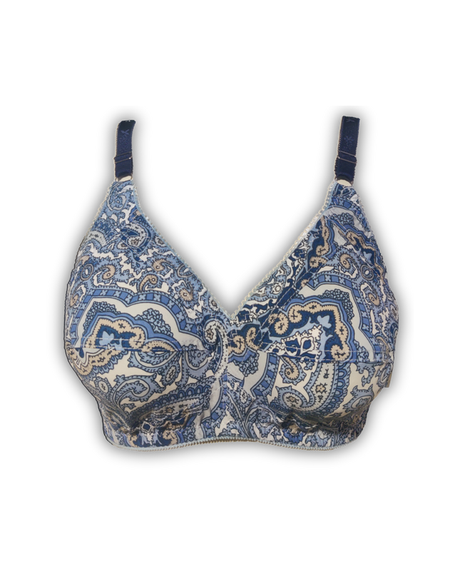 Daisy Charm Printed Cotton Bra