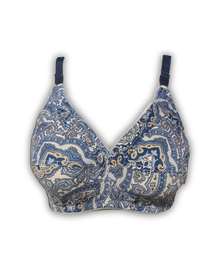 Daisy Charm Printed Cotton Bra