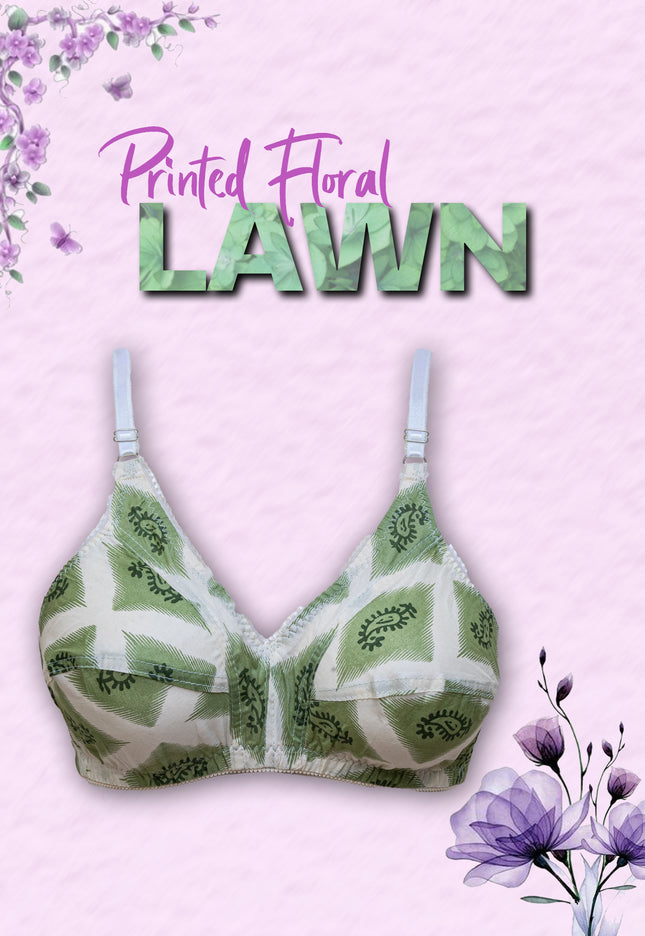 Rosy Breeze Printed Bra