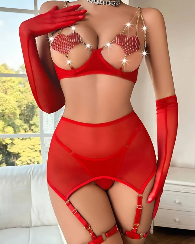 Honeymoon 3 Piece Lingerie Set