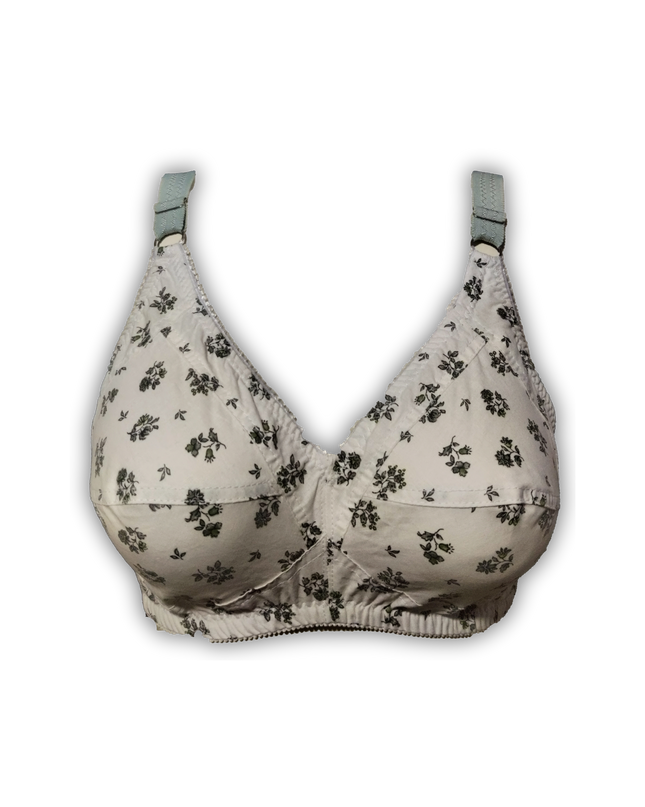 Peach Blossom Printed Cotton Bra