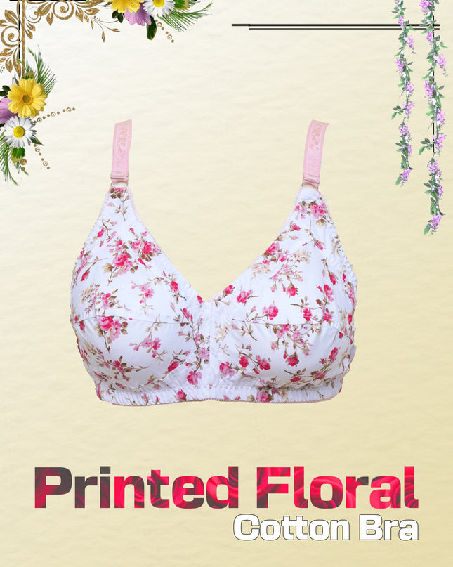 Rose Garden Print Bra