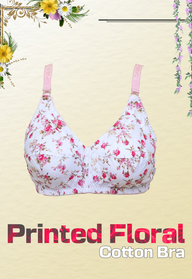 Rose Garden Print Bra