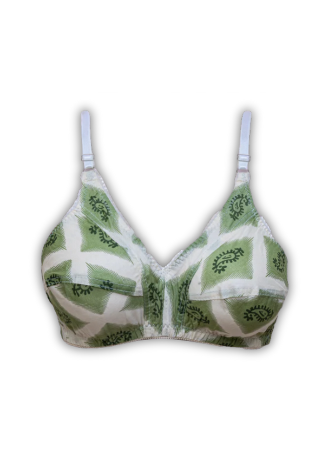 Rosy Breeze Printed Bra