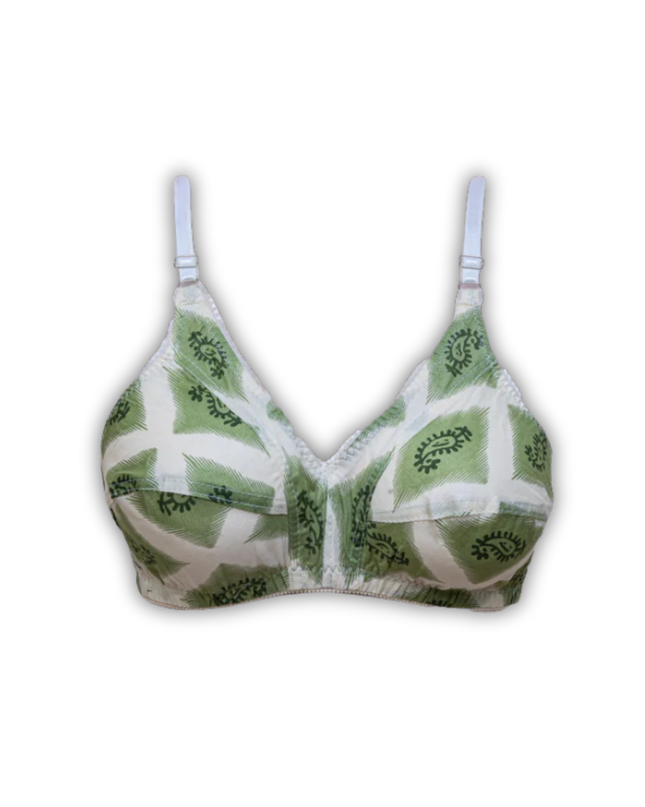 Rosy Breeze Printed Bra