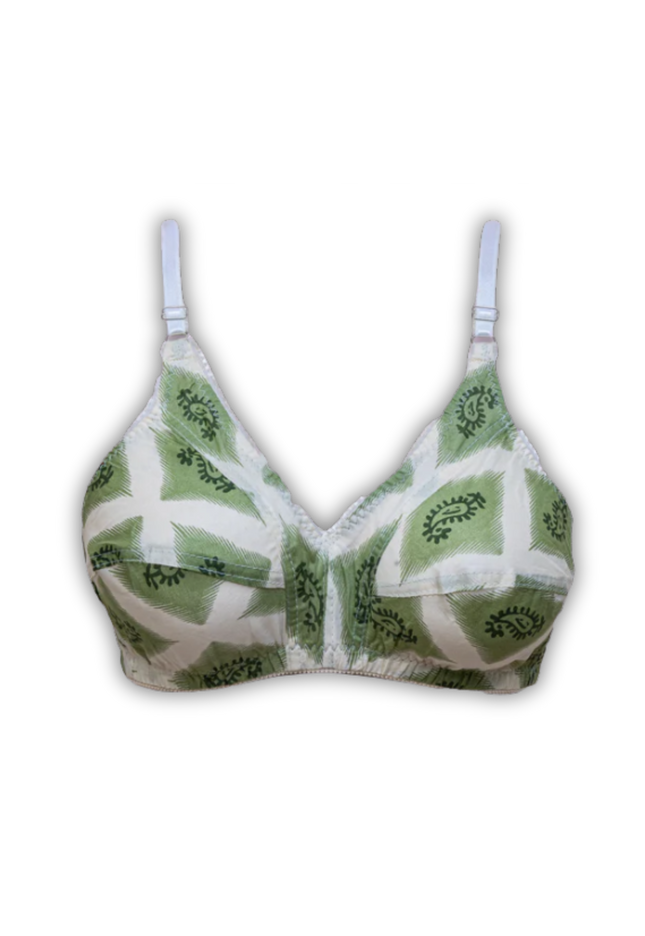Rosy Breeze Printed Bra