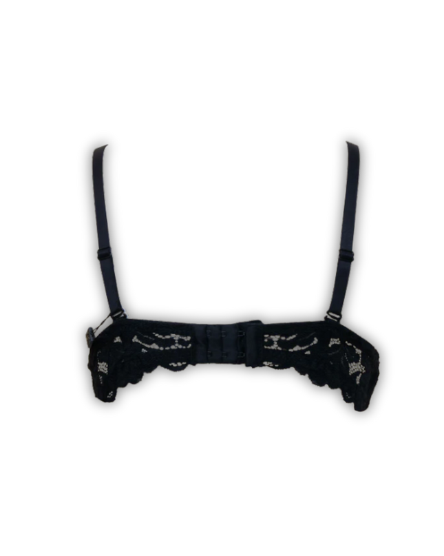 Royal Black Butterfly Bra